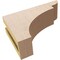 Ekena Millwork 3"W x 9"D x 6"H Classic Yorktown Rough Cedar Woodgrain TimberThane Corbel, Primed Tan CORUR03X09X06YORRCPR - alternate 4